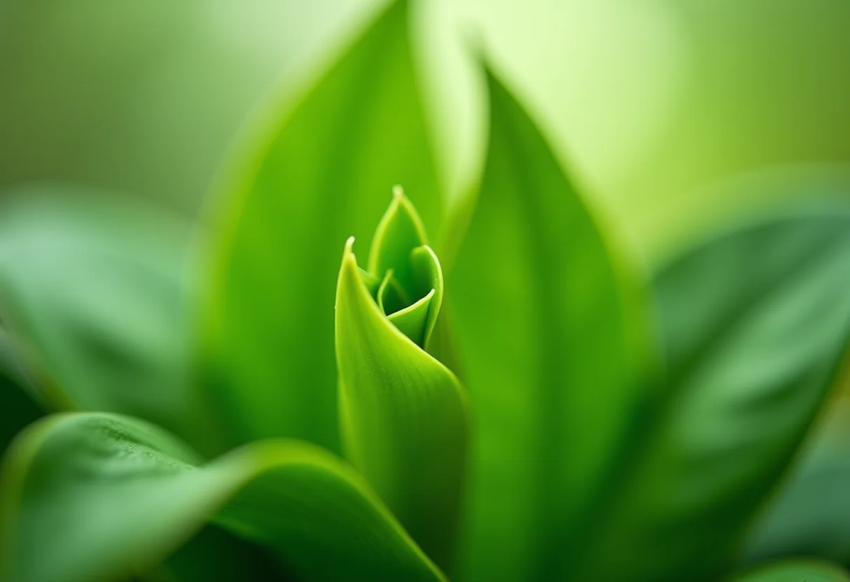 Calathea exuberante com folhagem vibrante