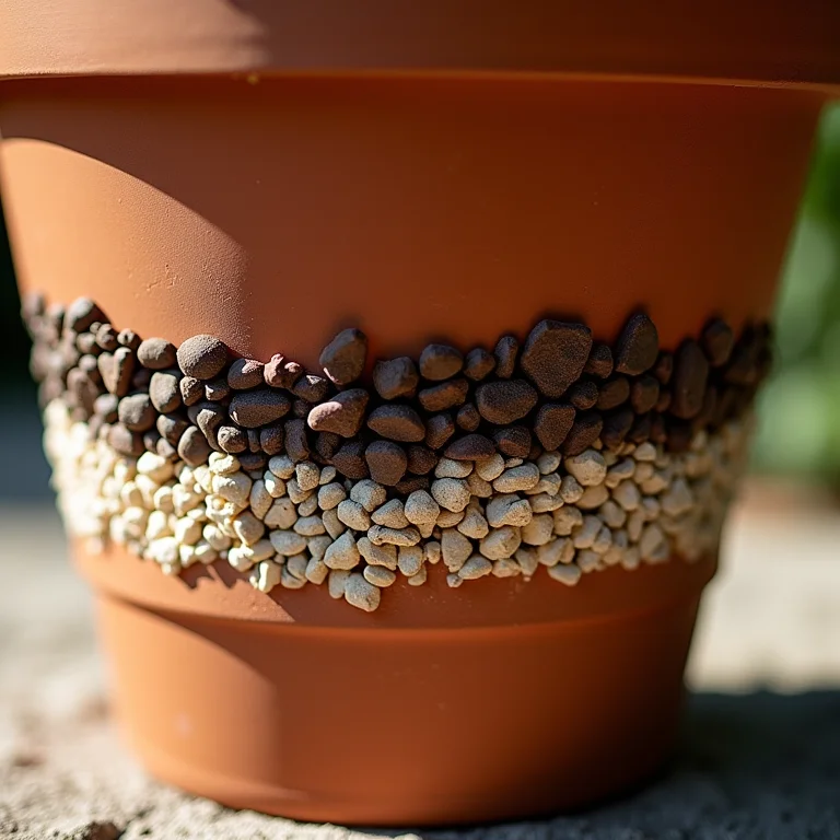 Camadas de drenagem em vaso de jabuticabeira para evitar o apodrecimento