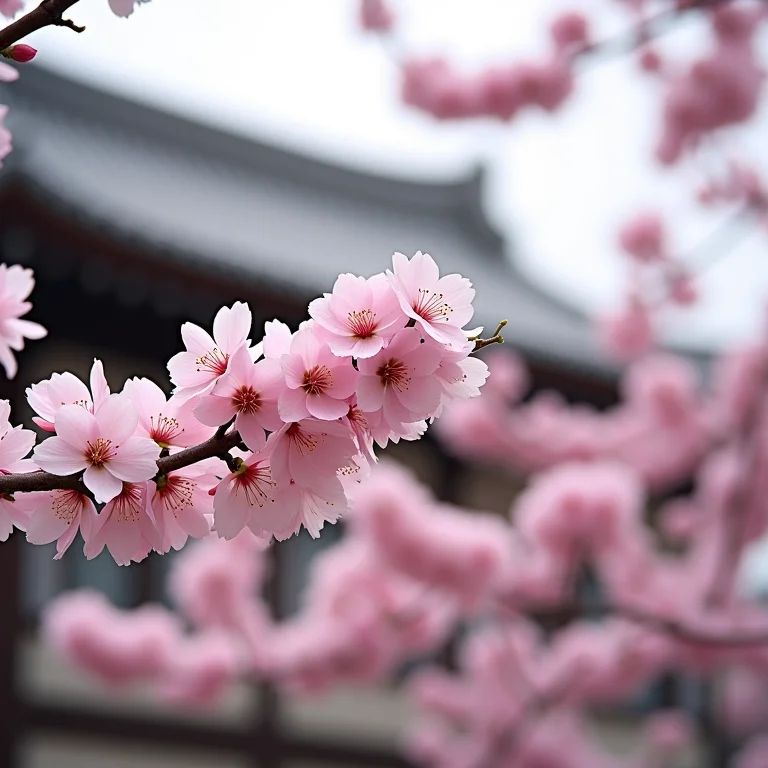 Cerejeiras em flor em Tóquio, um espetáculo da natureza.