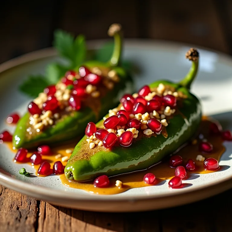 Chiles en Nogada, prato típico de Puebla.