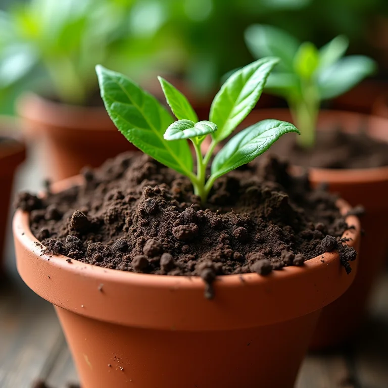 Comparação visual de solo inadequado e solo ideal para o plantio de Sálvia Farinhenta.