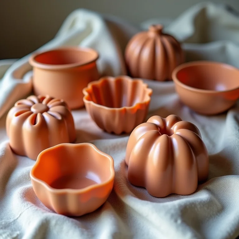 Comparativo: forma de silicone limpa vs. forma de silicone oleosa