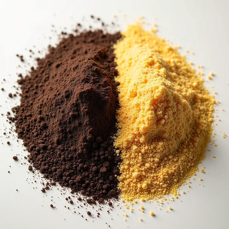 Comparativo visual de adubos orgânicos e inorgânicos para pimenteiras.
