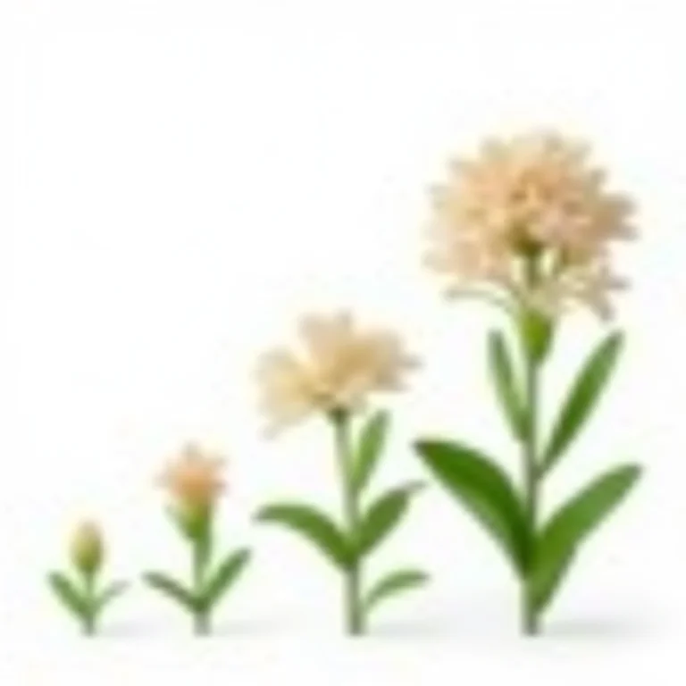 Crescimento da Ixora: do broto à explosão de flores.