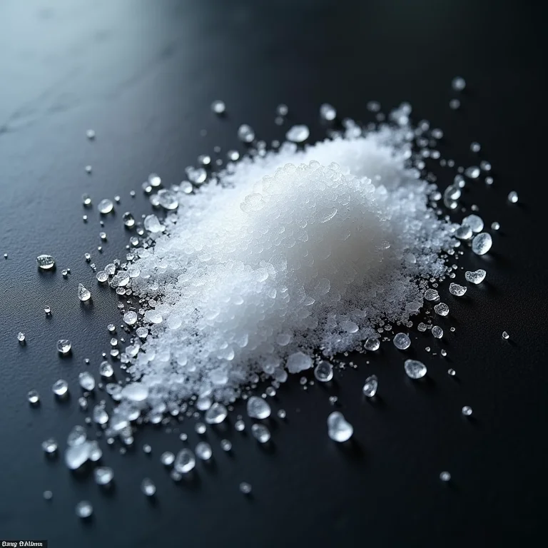 Cristais de flor de sal.