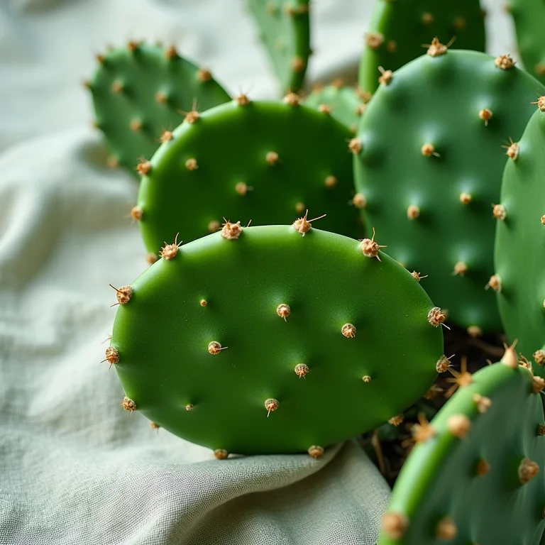 Detalhes de folhas de Figo da Índia.