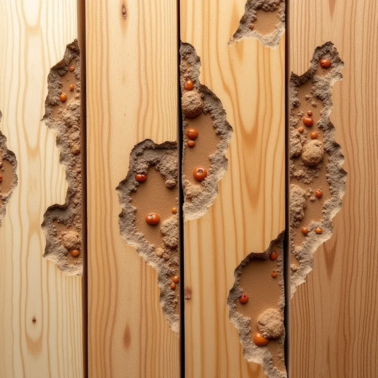 Diferentes espécies de cupins e seus rastros.