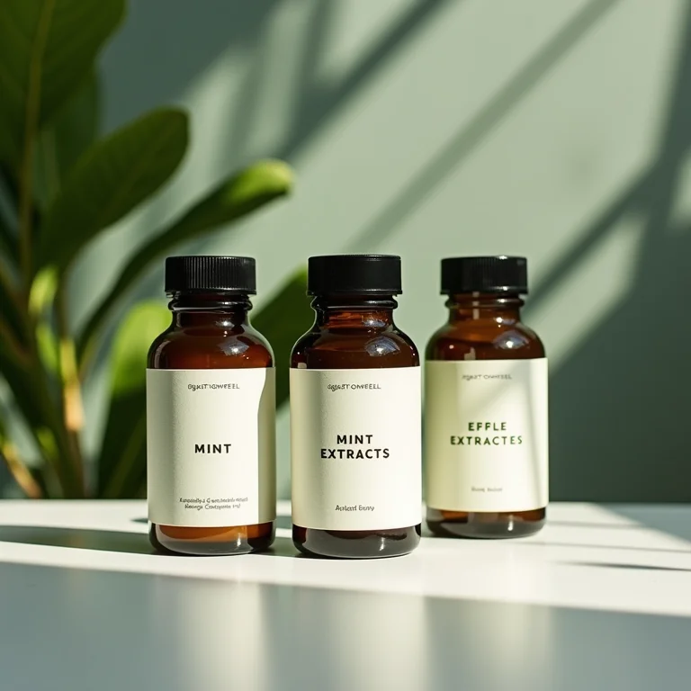 Diferentes tipos de extrato de menta