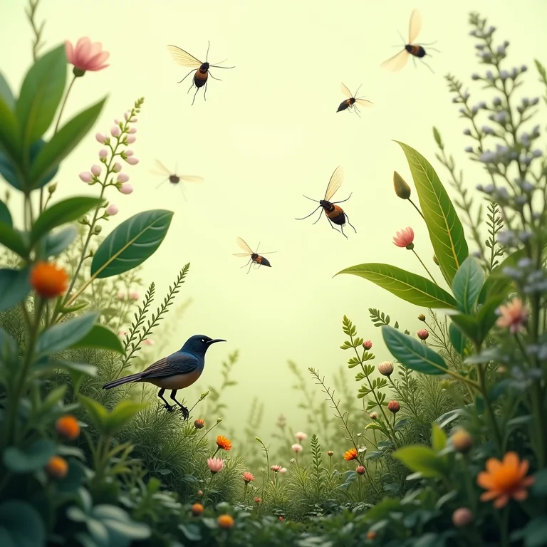 Ecossistema diverso com árvores secundárias.