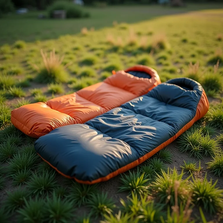 Equipamentos de abrigo e descanso para camping.