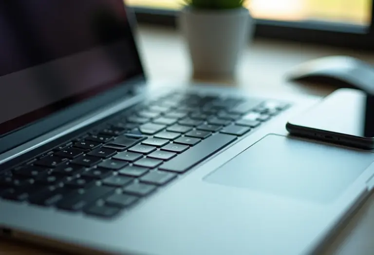 Espaço de trabalho minimalista com texto copiado na área de transferência