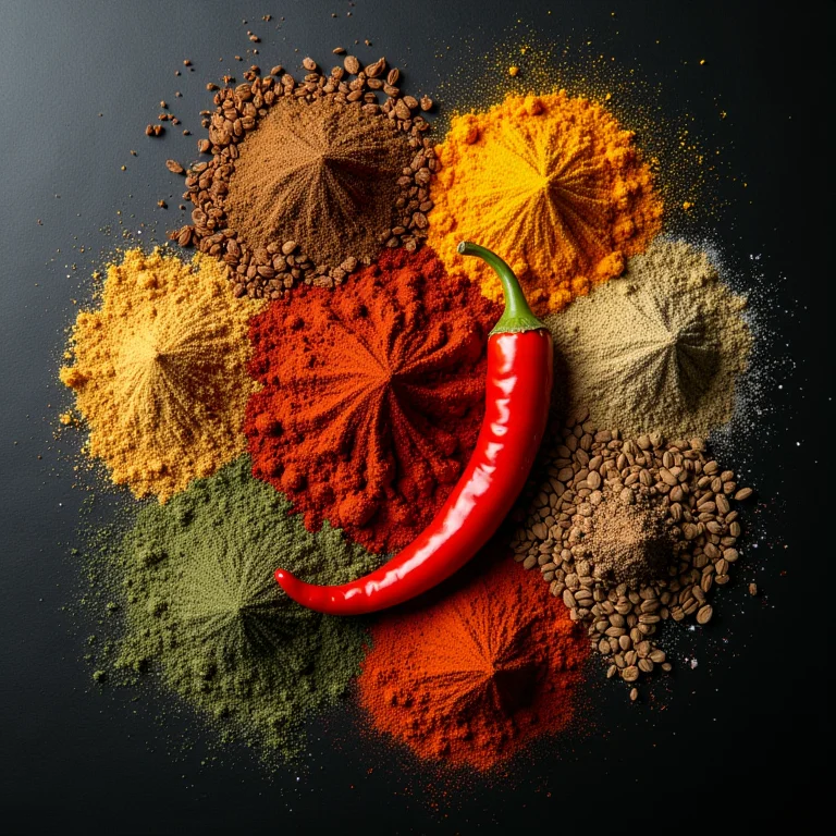 Especiarias clássicas para tempero de fajitas