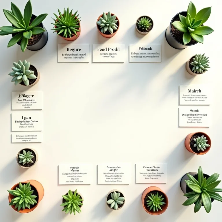 Etiquetas de plantas com informações sobre espécies