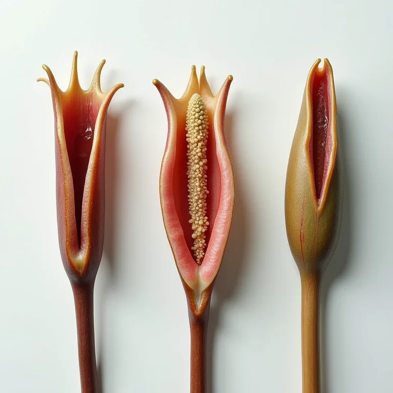 Exemplos de diferentes tipos de enxerto para árvores frutíferas.