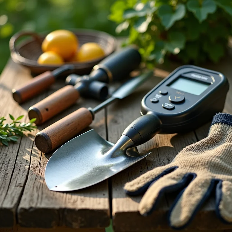 Ferramentas de jardinagem para avaliar a incidência solar e o tipo de solo