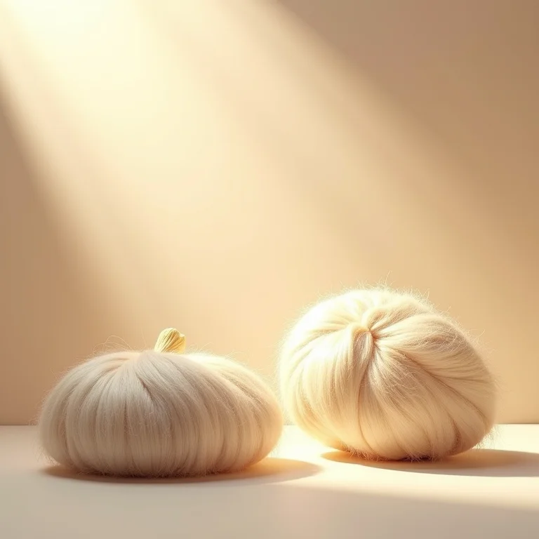 Fibra de paineira e símbolos de hipoalergenicidade.