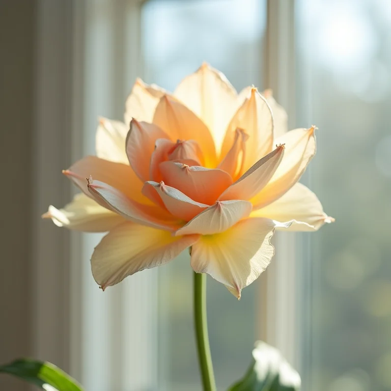 Flor de papel amassada e rasgada