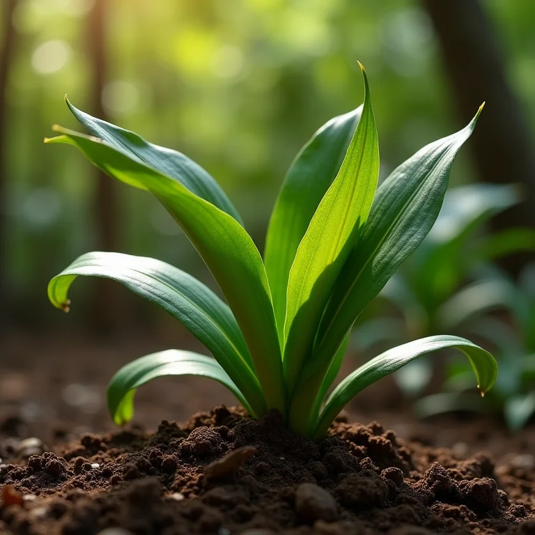 Folhas de orquídea murchando por falta de água