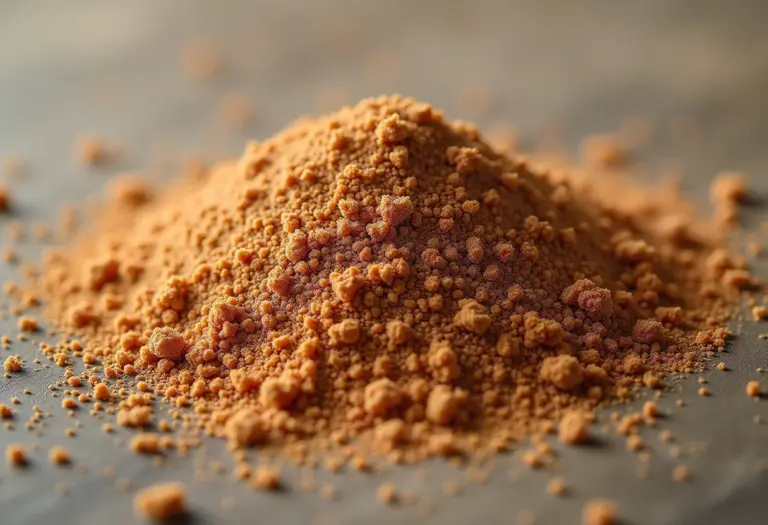 Grãos de perlita misturados ao substrato