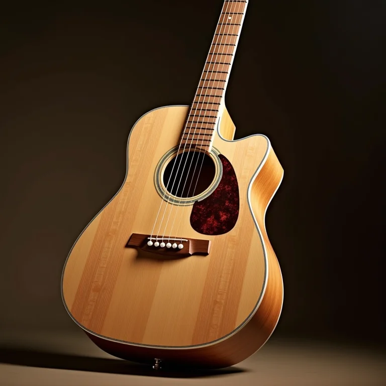 Guitarra feita de materiais alternativos sustentáveis.