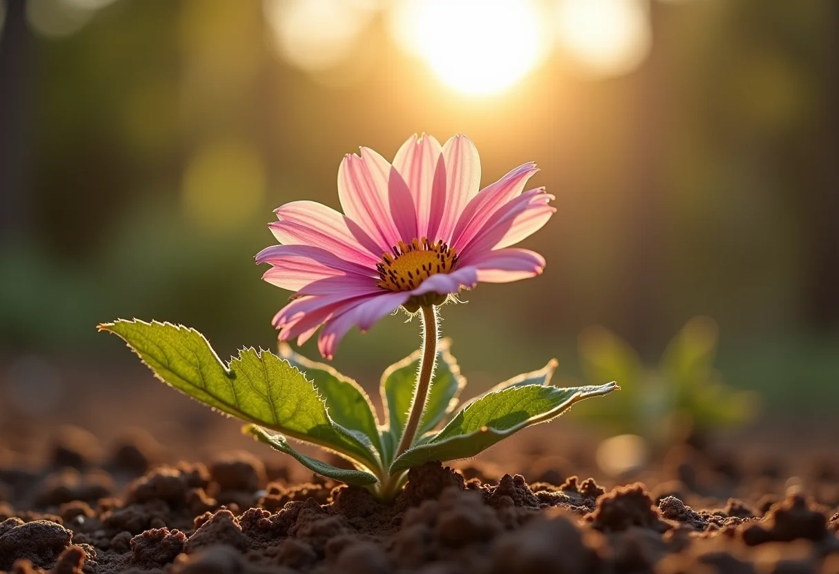 Heliotrópio murchando sob o sol forte