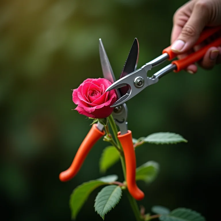 Ilustração de erros comuns na poda de limpeza de roseiras