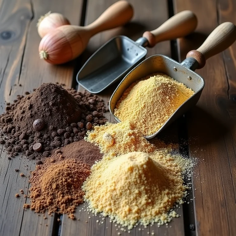 Ingredientes para um adubo caseiro para agapantos