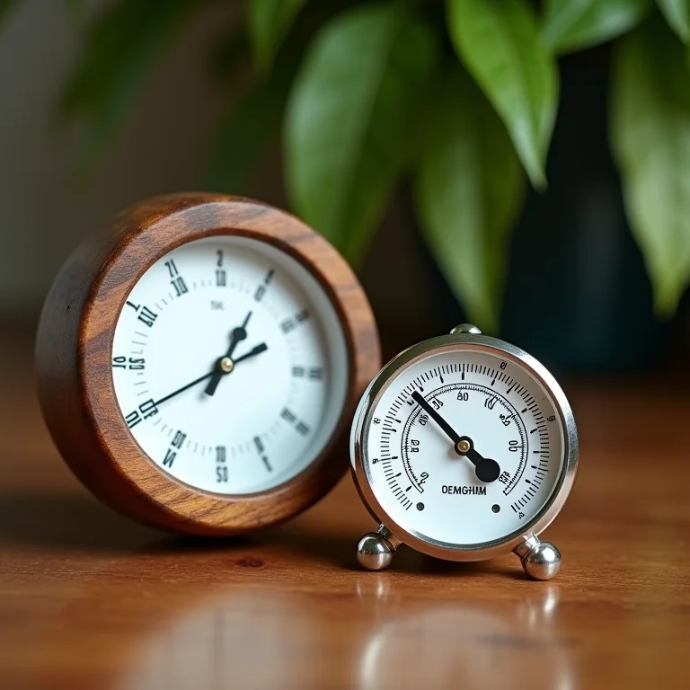 Instrumentos de medição ambiental para plantas.