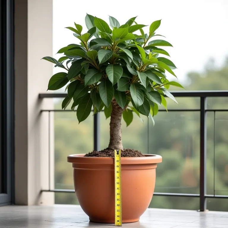 Jabuticabeira crescendo saudável em vaso de tamanho ideal