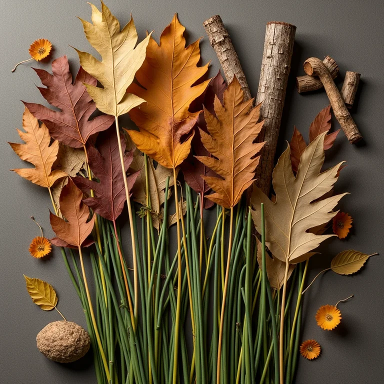 Materiais do jardim para compostagem