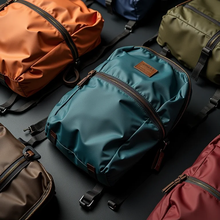 Materiais e resistência de mochilas de camping.