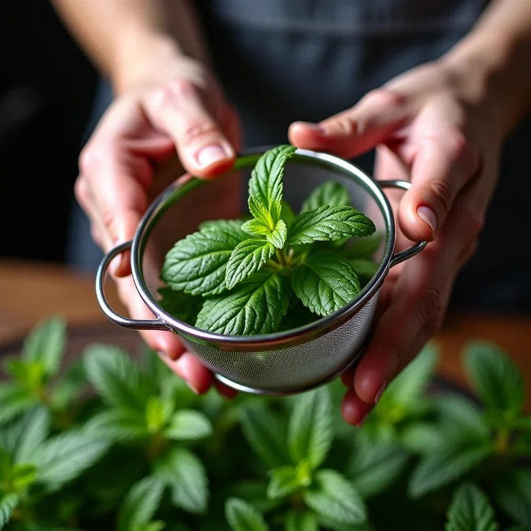 Modo de preparo do extrato de menta