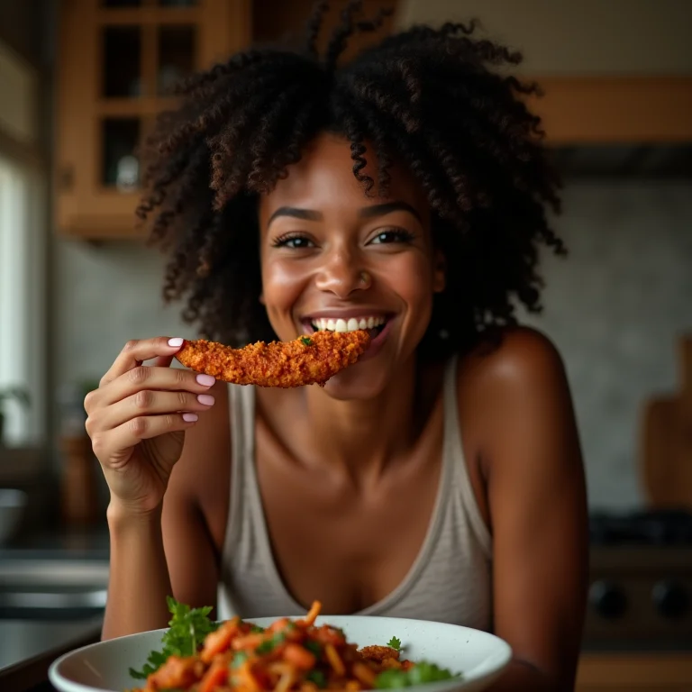 Mulher personalizando o sabor do tempero para fajitas
