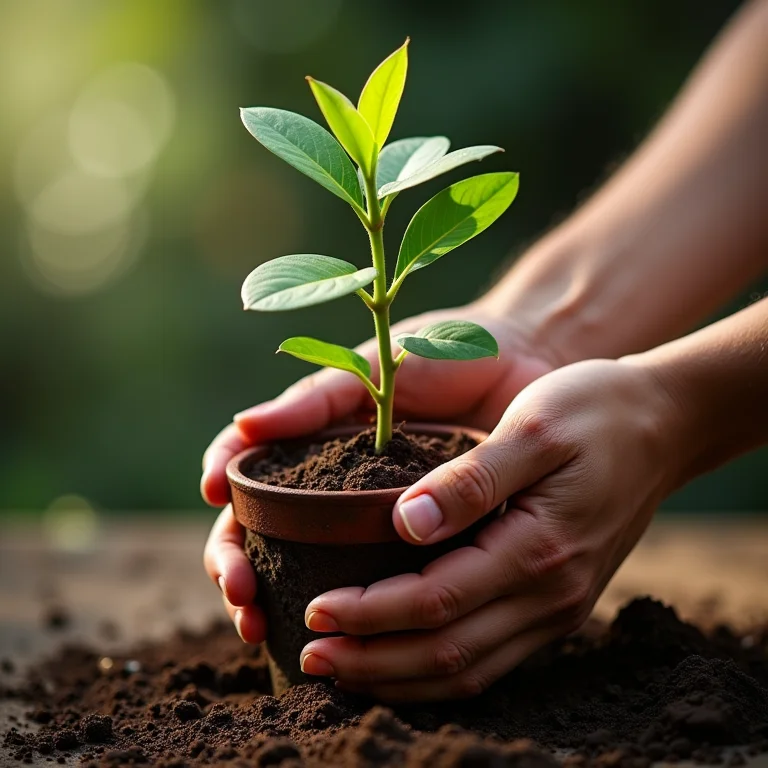 Passo a passo ilustrado do plantio de jabuticaba em vaso