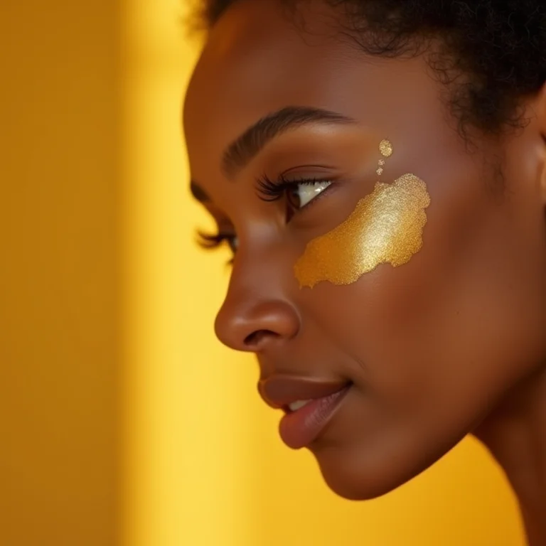 Pele radiante e produto de skincare com sementes de mostarda