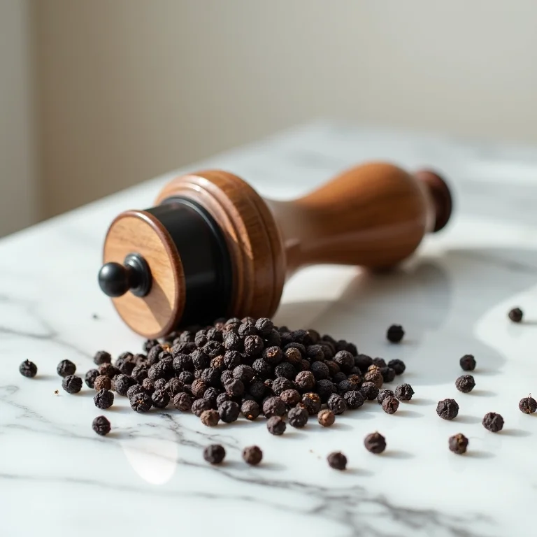 Pimenta preta moída.