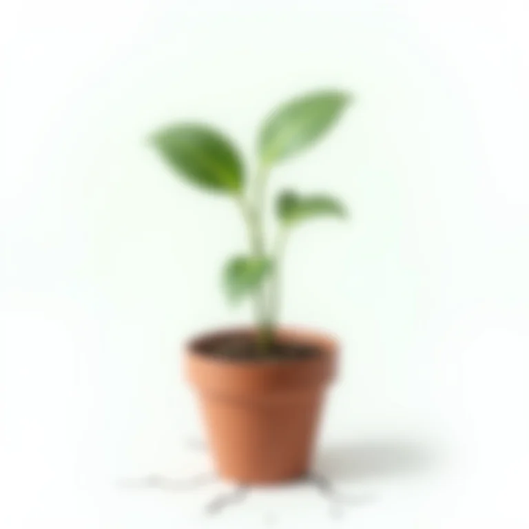 Planta murcha por falta de água