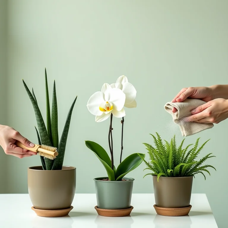 Plantas com necessidades especiais de limpeza
