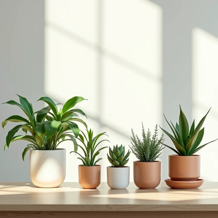 Plantas como elemento de design em escritório moderno