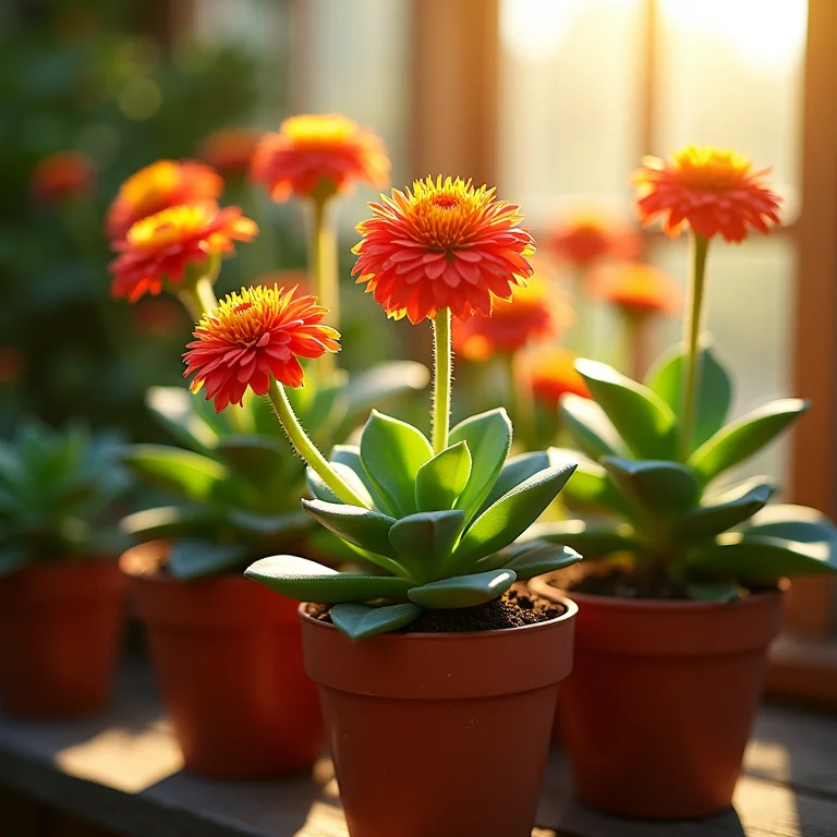 Plantas de sol pleno, como lantana e suculentas