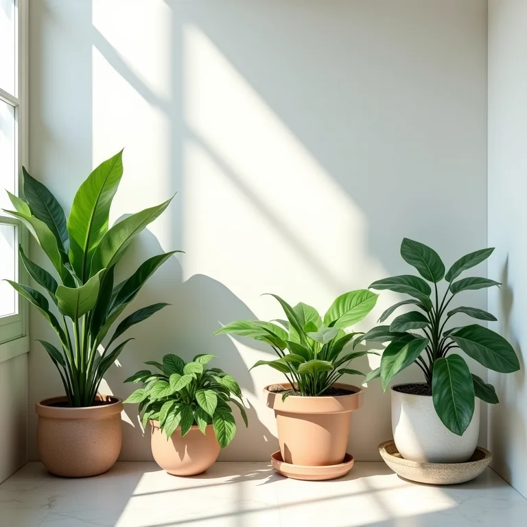 Plantas que prosperam em temperatura moderada em lavabo