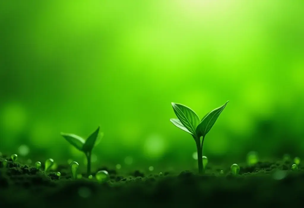 Hidrogel para plantas: O guia definitivo para usar sem erros Plantas viçosas crescendo com hidrogel no solo