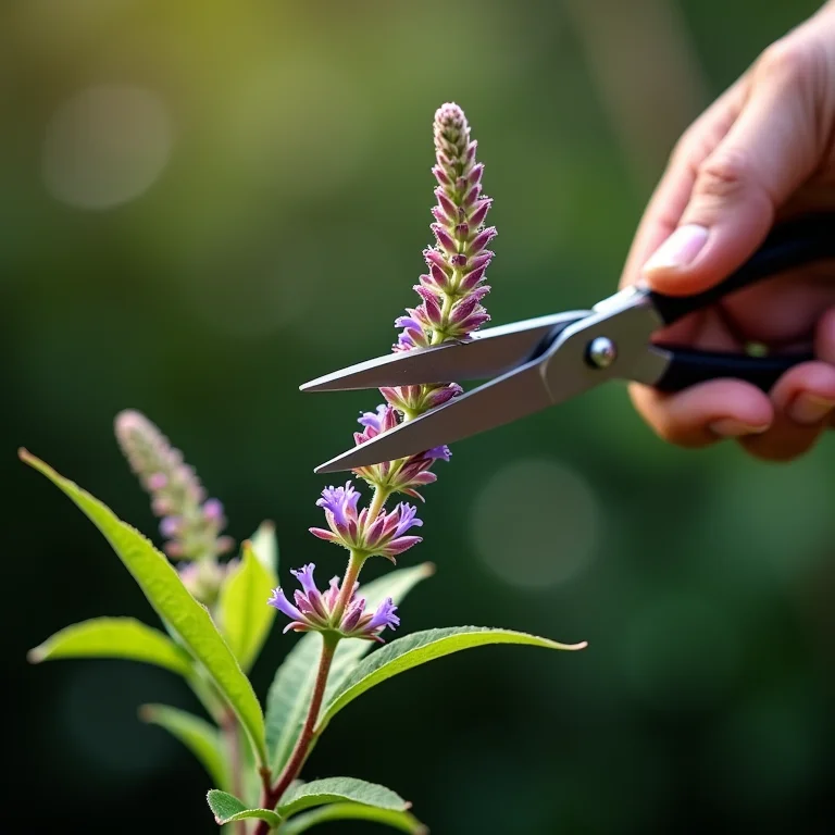 Poda regular: o segredo para manter sua Sálvia Farinhenta sempre linda e florida.