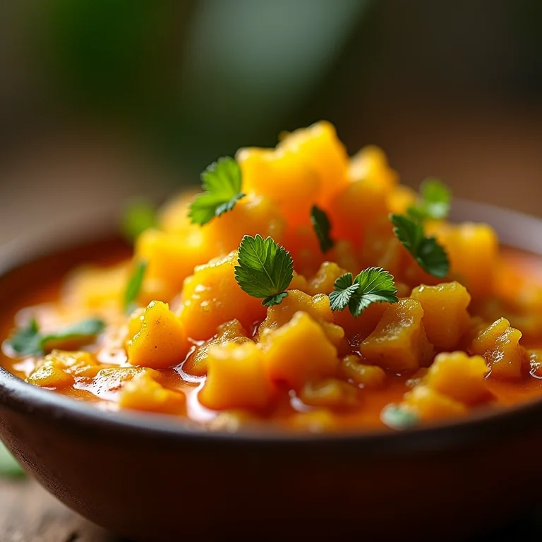 Prato indiano com asafoetida