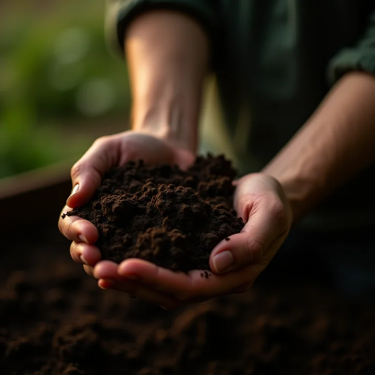 Preparando o solo para plantar árvores.