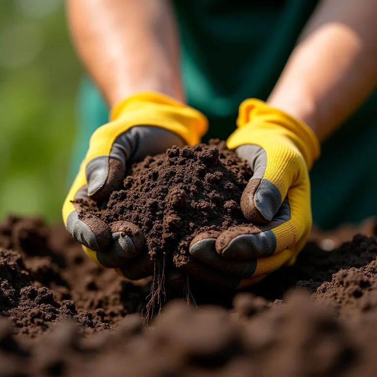 Preparando o solo para plantar na sombra