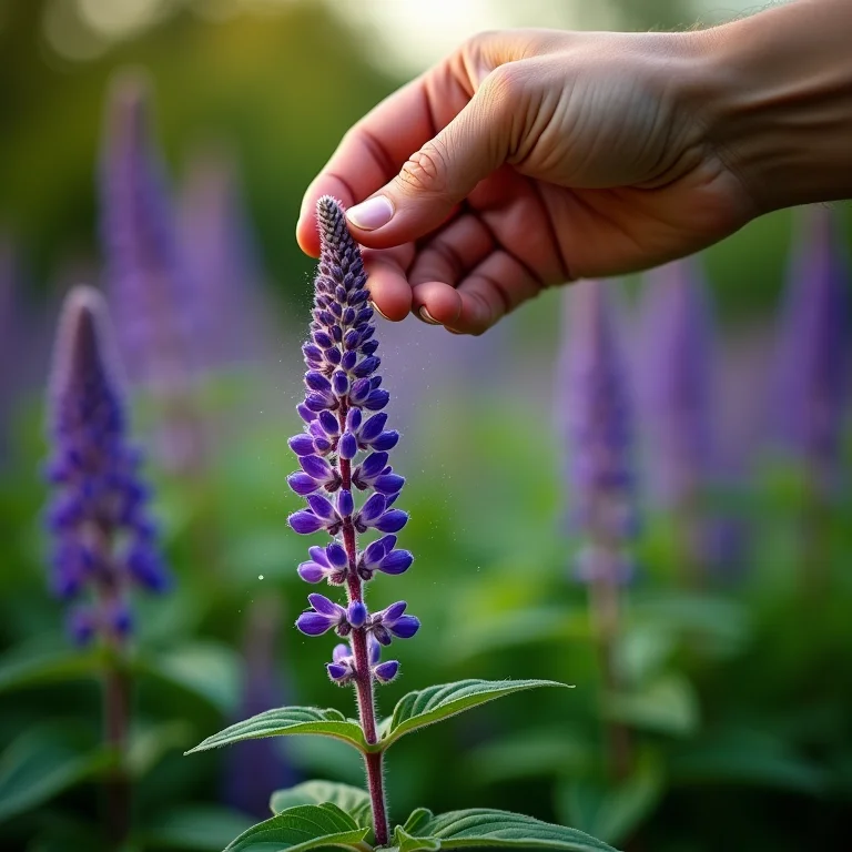 Rega correta da Sálvia Farinhenta: o equilíbrio perfeito para um crescimento saudável.