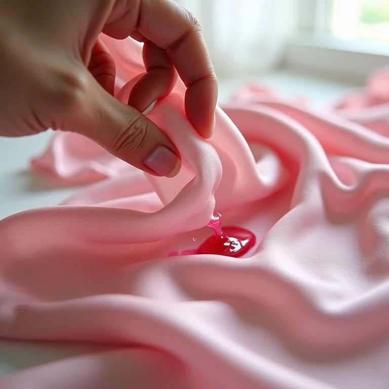 Removendo mancha de suco de uva de tecido delicado