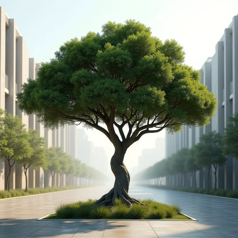 Sibipiruna resistente em ambiente urbano.