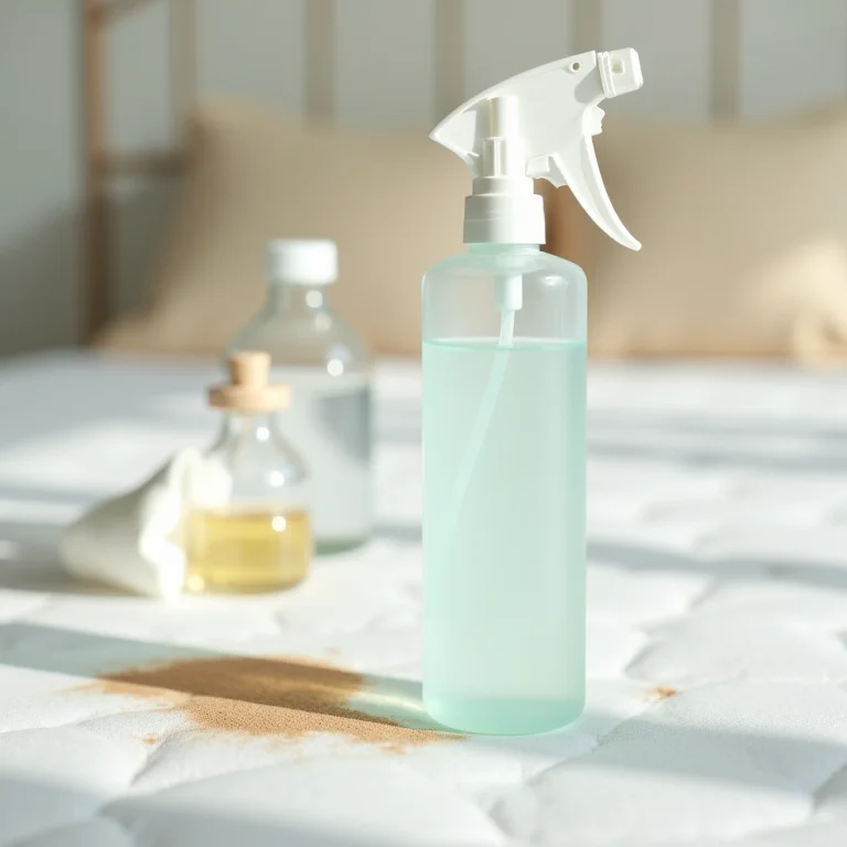 Solução de limpeza caseira para colchão